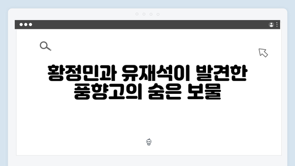 황정민과 유재석의 특별한 여정, 풍향고 속 명소 탐방 가이드