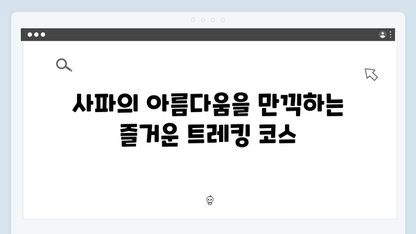 사파 트레킹 초보자도 쉽게 즐길 수 있는 코스 - 풍향고 멤버들의 리얼 후기!