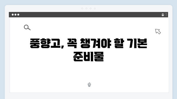황정민의 베트남 여행 필수 아이템 - 풍향고 여행 준비물 체크리스트