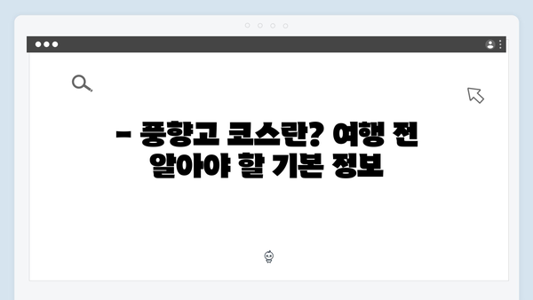 2024 베트남 여행 계획 - 풍향고 코스 따라잡기