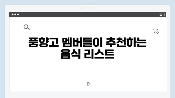 베트남 하노이 로컬푸드 맛집지도 - 풍향고 멤버들의 맛집 리스트