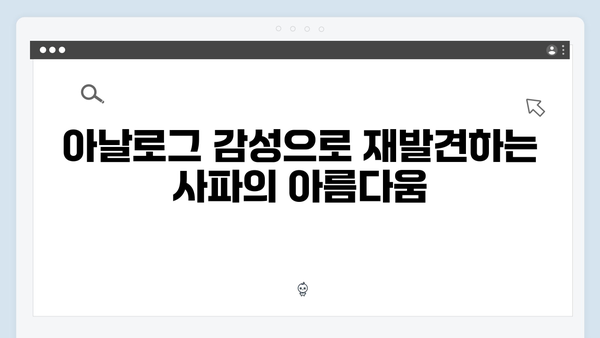 사파에서 만난 아날로그 감성, 유재석과 황정민처럼 떠나보자!