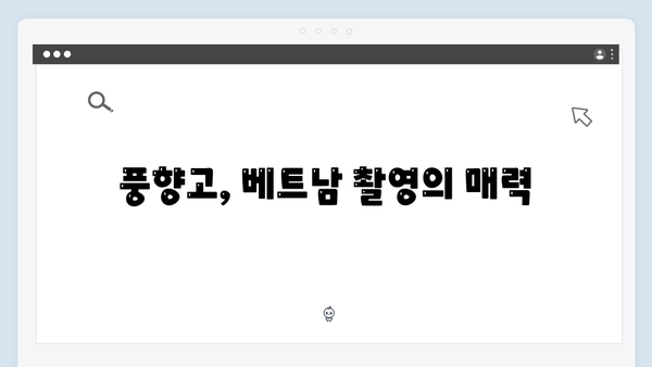 2024 베트남 여행 신규 명소 - 풍향고 촬영 비하인드