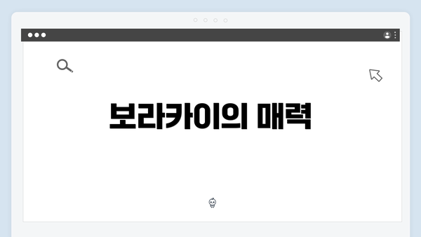 보라카이의 매력