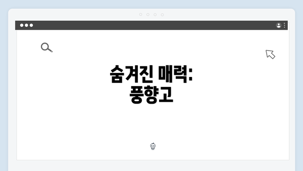 숨겨진 매력: 풍향고