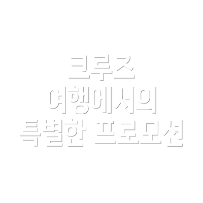 크루즈 여행에서의 특별한 프로모션