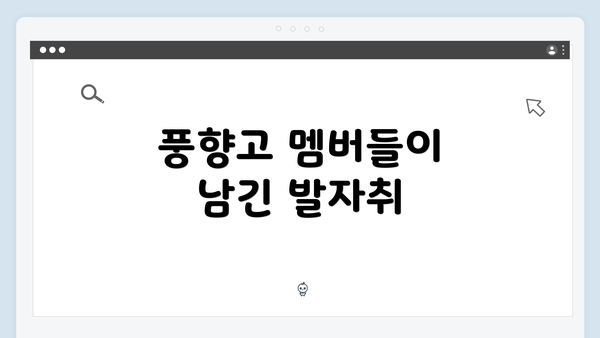 풍향고 멤버들이 남긴 발자취