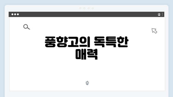 풍향고의 독특한 매력