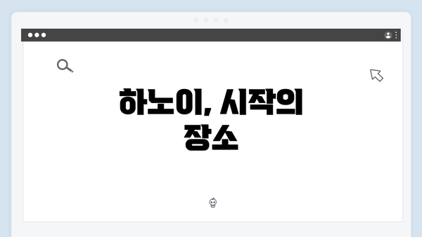 하노이, 시작의 장소