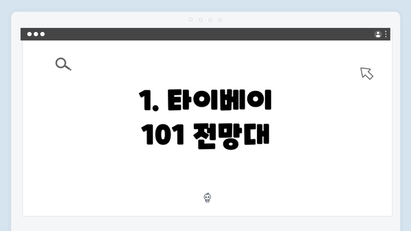 1. 타이베이 101 전망대