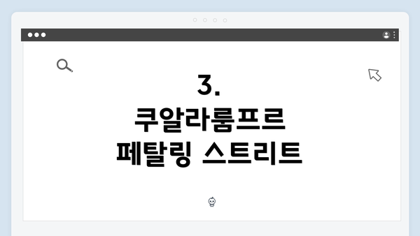 3. 쿠알라룸프르 페탈링 스트리트