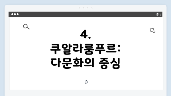 4. 쿠알라룸푸르: 다문화의 중심