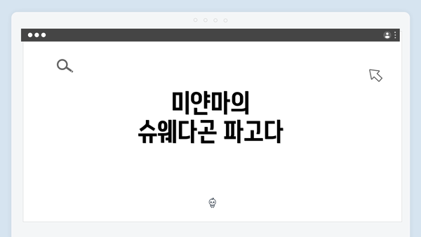 미얀마의 슈웨다곤 파고다