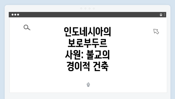 인도네시아의 보로부두르 사원: 불교의 경이적 건축