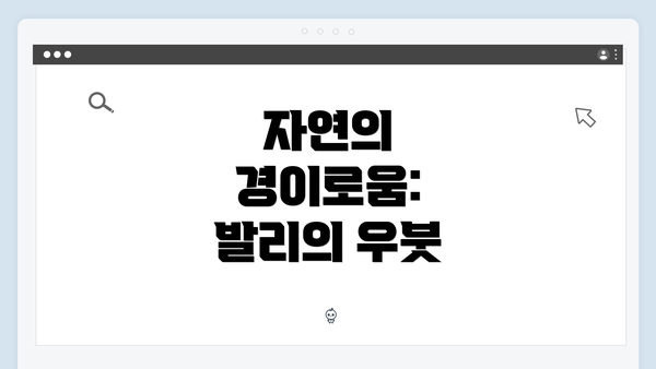 자연의 경이로움: 발리의 우붓