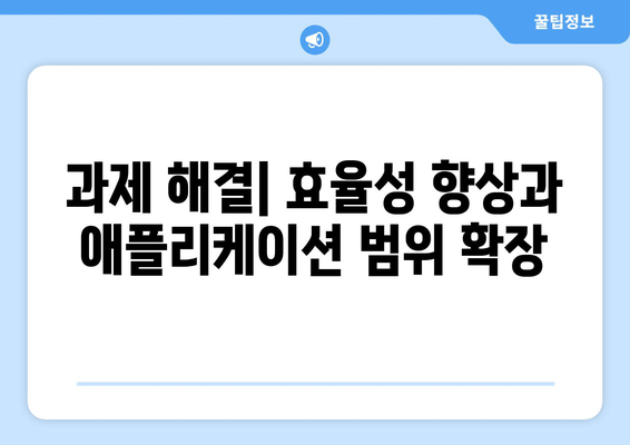 과제 해결| 효율성 향상과 애플리케이션 범위 확장