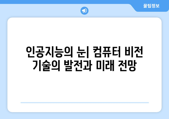 AI 기반 컴퓨터 비전: 응용 및 혁신적 가능성 탐구