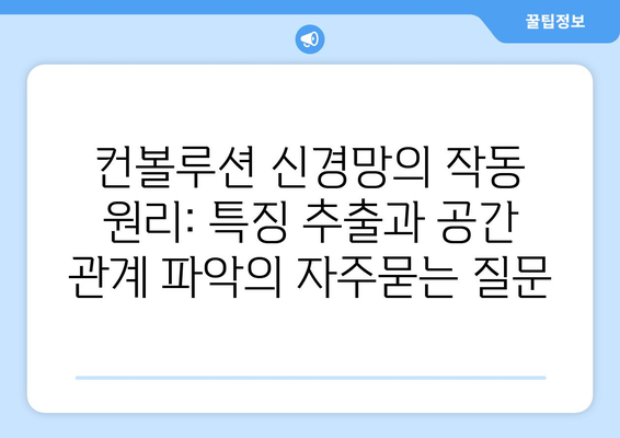 컨볼루션 신경망의 작동 원리: 특징 추출과 공간 관계 파악