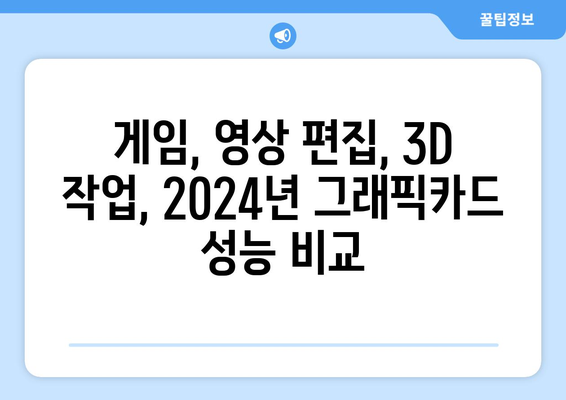 2024년도 그래픽카드 성능 순위