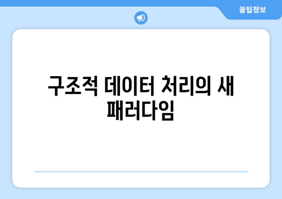 구조적 데이터 처리의 새 패러다임