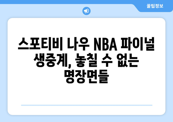 스포티비 나우 NBA FINAL 생중계 관람 후기