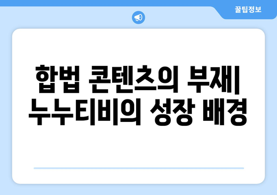 누누티비 없어지지 않는 이유: 불법 스트리밍 활성화 원인 분석