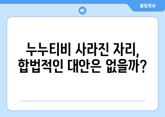 누누티비 종료와 대체 사이트의 출현: 자진 봉쇄의 이유