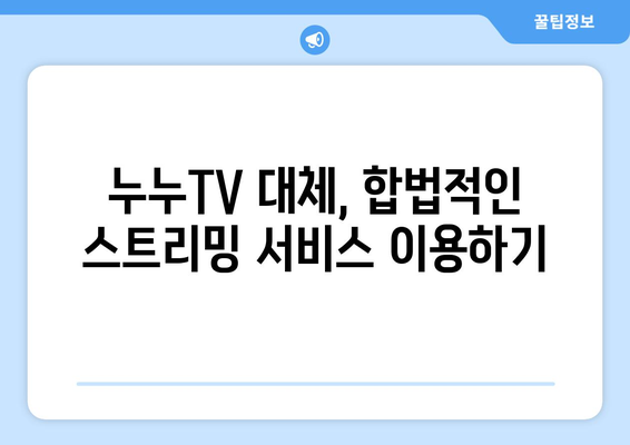 누누TV 불법복제 사이트 폐쇄, 대체 플랫폼 탐색