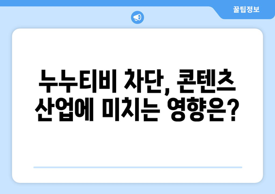 정부의 지각된 누누티비 차단 조치