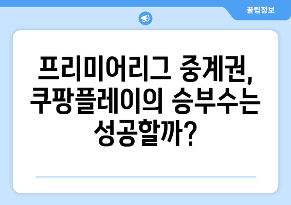 프리미어리그 중계권 확보한 쿠팡플레이, 스포티비를 능가할까?