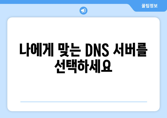 티비위키 접속을 위한 DNS 설정 가이드