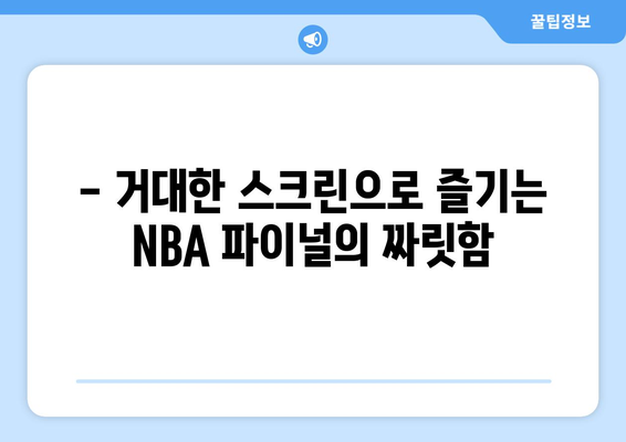 스포티비 나우 롯데시네마 월드타워 NBA FINAL 생중계 후기