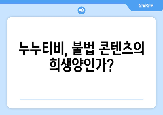 누누티비가 희생양이 되었는가?