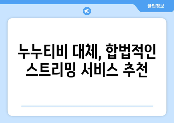 누누티비와 작별: 대체 스트리밍 서비스 탐구