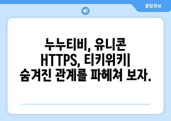 누누티비와 유니콘 HTTPS. 티키위키의 상관관계