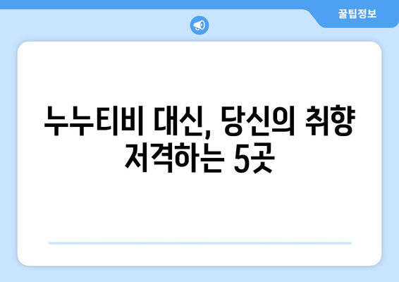 누누티비 대체가능한 유저 눈높은 사이트 5선