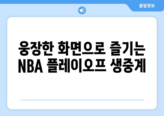 롯데시네마에서 NBA 플레이오프 관람