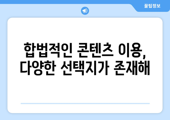 누누티비 대체 사이트 티비착, 불법 행위 처벌 가능성 증가