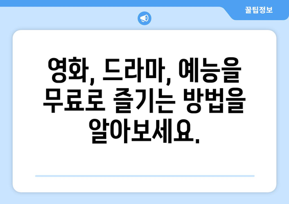 누누티비 대신 해결책 찾기