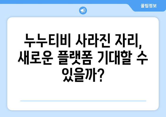 누누티비 서비스 종료: 또 다른 대체 사이트가 나올까?