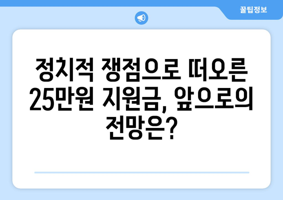 이재명 민생회복지원금 1인당 25만원, 매표 행위 여부