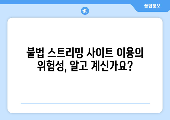 누누티비 폐쇄 이유와 대체 사이트