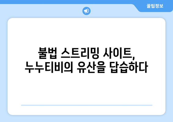 해적 콘텐츠의 대행으로 등장한 누누티비의 후속자들