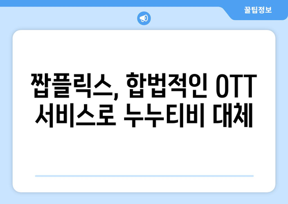 짭플릭스, 누누티비 대체 OTT 콘텐츠 제공