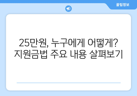 이재명의 전국민 25만 원 지원금법 통과