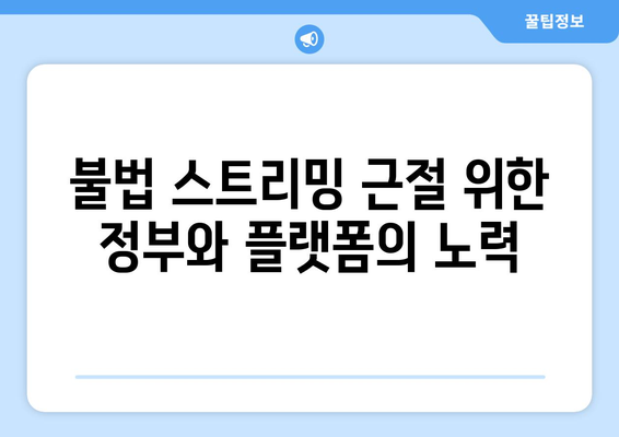 "제2의 누누티비" 등장: 불법 스트리밍 근절의 어려움