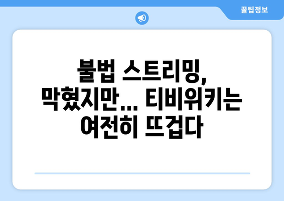 누누티비 강제 폐쇄와 티비위키에서의 반응