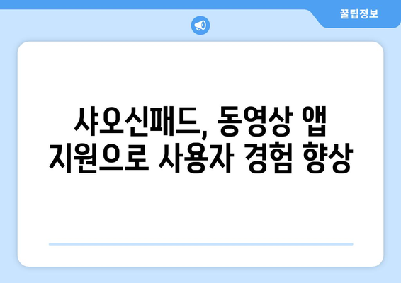 샤오신패드에서 누누티비 등 동영상 앱 지원으로 엔터테인먼트 경쟁 치열화