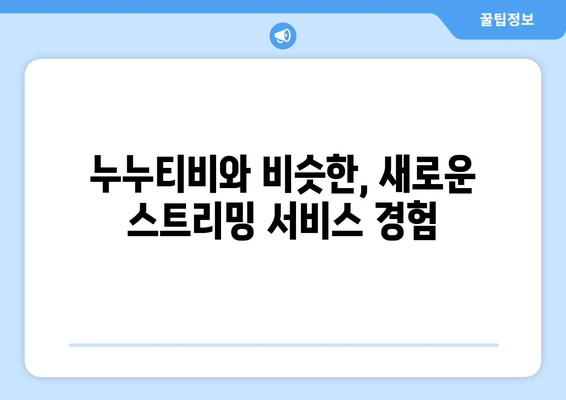 누누티비 대체 가능한 사이트: 서비스 종료 후 대안