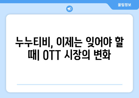 누누티비 대체 없을까?: OTT 시장 현황 분석